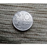 Werty71 Финляндия 10 пенни 1990 Соты Пчела