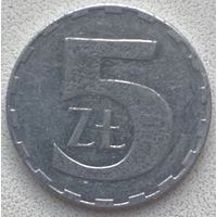 Польша 5 злотых 1990 г.