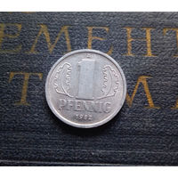 1 пфенниг 1982 (A) Германия ГДР #09 XF