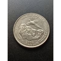 США 25 центов 2006 г. Р - Южная Дакота