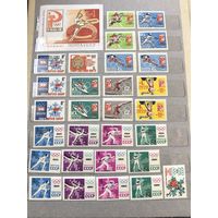 Лот чистых марок спорт 1964 год