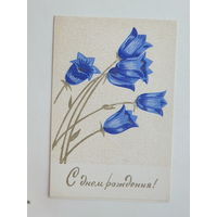 Пинская с днем рождения 1960-е  10х15 см открытка БССР