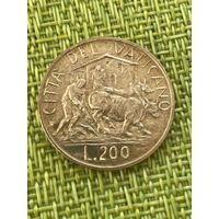 Ватикан 200 лир 1982 г