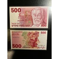 Израиль 500 шекелей 1982 г. KM 48 UNC