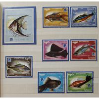 РАСПРОДАЖА КОЛЛЕКЦИИ. Кампучия. марки "рыбы"