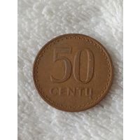 Литва. 50 центов 1991 года. (4)