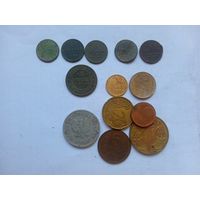1/2 копейки 1897, 1898, 1909, 1913, 1 копейка 1899 + бонус