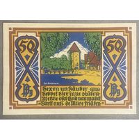 Нотгельд 50 пфеннигов 1922 год. Оснабрюк. Веймарская республика.