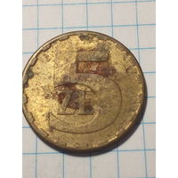 5 злотых Польша 1988 год