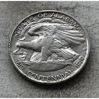 США 1/2 доллара 1921 - 100 лет штату Алабама - редкая, тираж 59.038!