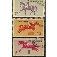 Болгария 1965 лошади 3 из 6, клей.