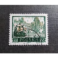 Марка Польша 1960 год Город