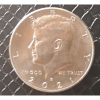 50 центов ( халф) 2021 D США XF