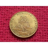 Джибути 20 франков 1996 г.