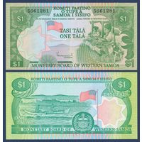 Самоа, 1 тала 1980 (2020) г, P-19CS (S, ткачихи, рыбаки, официальный репринт нацбанка Самоа), UNC