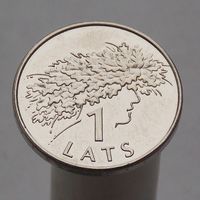 Латвия 1 лат 2006 Дубовый венок