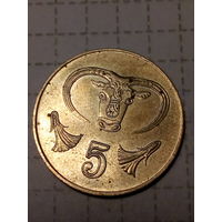 5 центов Кипр 2001 год
