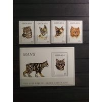 Гренада. 1995 г. Кошки.