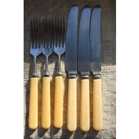 Винтажные вилки-ножи ижорские 60-70 е гг