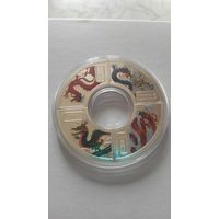 1 доллар. Острова Кука. Год дракона. Серебро.