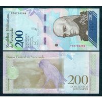 Венесуэла 200 боливар 2018 год, UNC