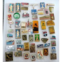 Значки городов СССР - 52 шт.