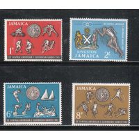 Ямайка-1962 (Мих.199-202) ,  ** ,  Спорт, Велоспорт , Футбол(полная серия)