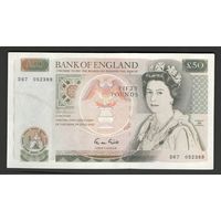 Великобритания 50 фунтов образца 1981 года. Подпись G. M. Gill. Тип P-381b. Состояние аUNC!