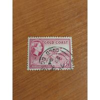 1952 Британская колония Золотой Берег поезд железная дорога королева (4-4)