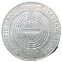 100 шиллингов 1975 20 лет декларации о независимости Австрии! Серебро 24 грамма 640 пробы! ВОЗМОЖЕН ОБМЕН!