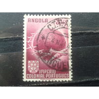 Ангола, колония Португалии, 1949. Полет самолета вокруг Земли