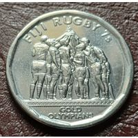 Фиджи 50 центов, 2017 Команда Фиджи по регби-7 чемпионы Олимпиады 2016    ( 2-8-6 )