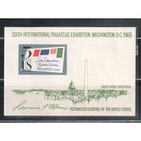 США-1966, (Мих.Бл.11),  **   , Филвыставка