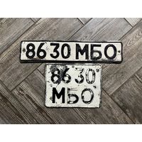 Номерные знаки СССР - пара - государственные