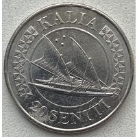 Тонга 20 сенити 2015 г.