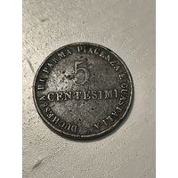 Duchy of Parma and Piacenza 5 c