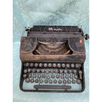 Печатная машинка. Olympia. Довоенная. Довоенная Германия. До 1945 года. Оригинал.