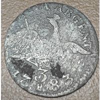 Германия, Силезия 3 крейцера 1783 B