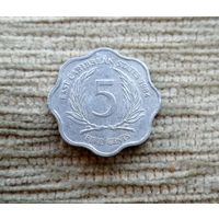 Werty71 Карибские острова 5 центов 1984 Елизавета 2 Карибы