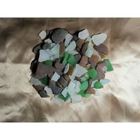 Морское стекло для творчества, аквариума, декора, 150 штук
