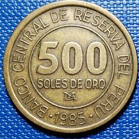 Перу 500 солей 1985 г.