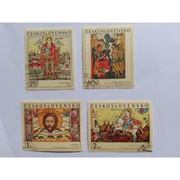 Марки   Религия   Чехословакия 1970 год   4  шт -3,00 руб.