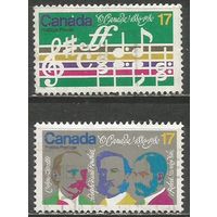 Канада. 100 лет Национальному гимну. 1979г. Mi#708-09. Серия.