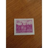 1941 Германия Рейх оккупация СССР (Эстонии) архитектура марка без клея (выпускались без клея и с клеем) (5-1)