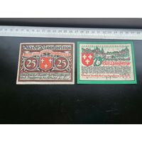 Германия-нотгельд  25 75 пфеннигов  1921 Lippspringe.