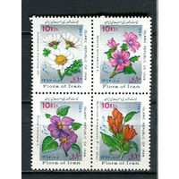 Иран - 1988 - Цветы. Иранский новый год. Первый день весны - сцепка - [Mi. 2265-2268] - полная серия - 4 марки. MNH.  (Лот 44JN)-T4P4