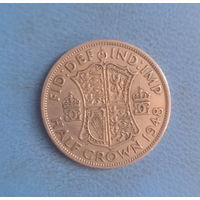 Великобритания 1/2 кроны 1948 год король Георг VI