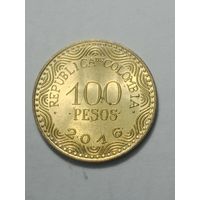 Колумбия 100 песо 2016 года .