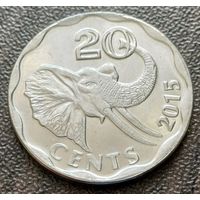 Эсватини (Свазиленд) 20 центов, 2015    ( 1-1-1 )