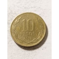 Чили 10 песо 2013